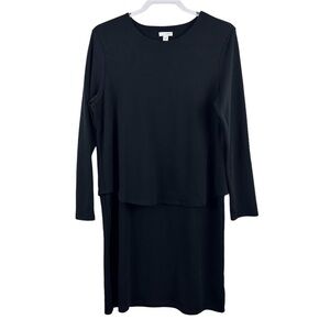 J. Jill Layered Tencel Stretch Midi Dress Casual